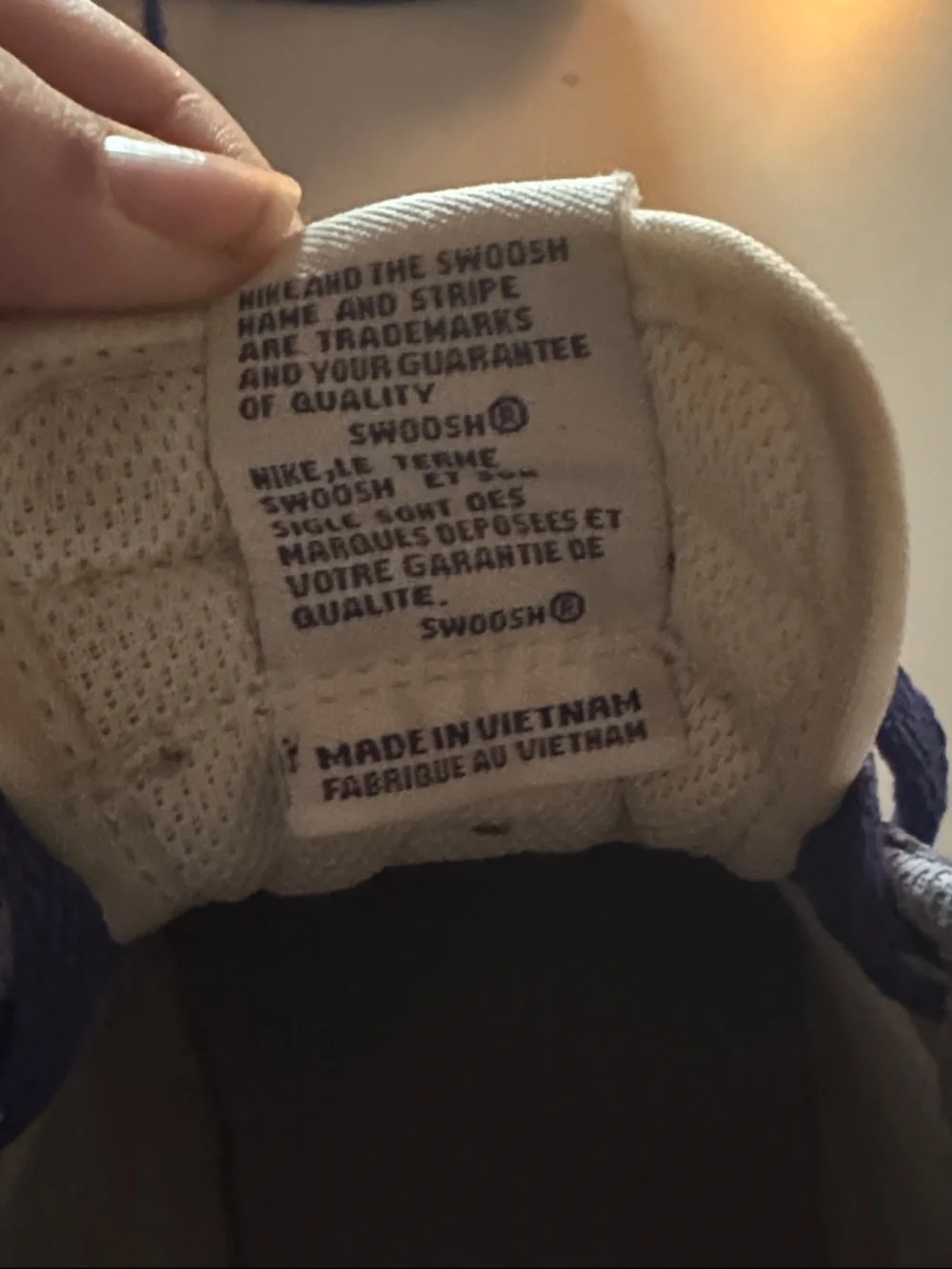 Nike Kids Purple and White Low-Top Sneakers - Picture 4 of 5